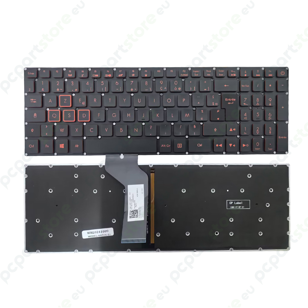 Clavier Azerty Français pour Acer Nitro 5 AN515-51 Series AN515-51 AN515-52 AN515-53 N17C1