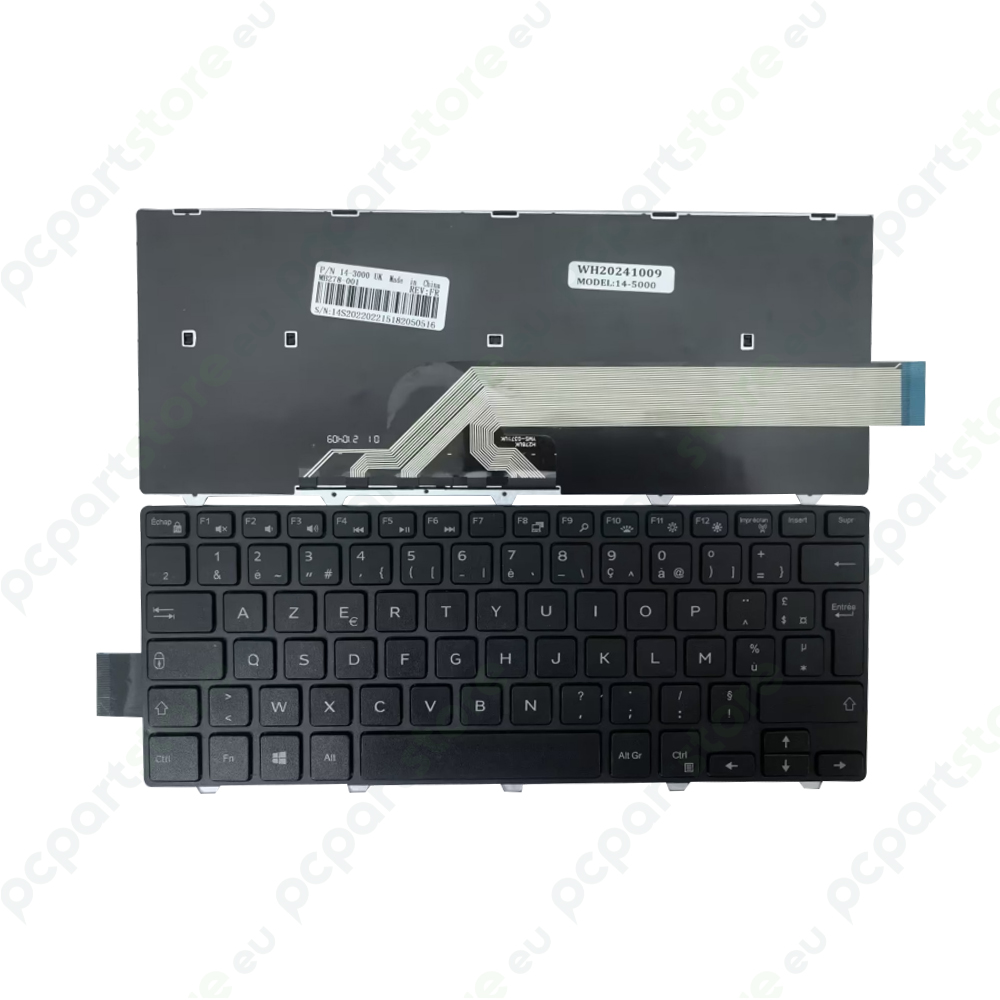 Clavier Azerty Français pour Dell Inspiron 14-5000 5448 5451 5455 5458 5459